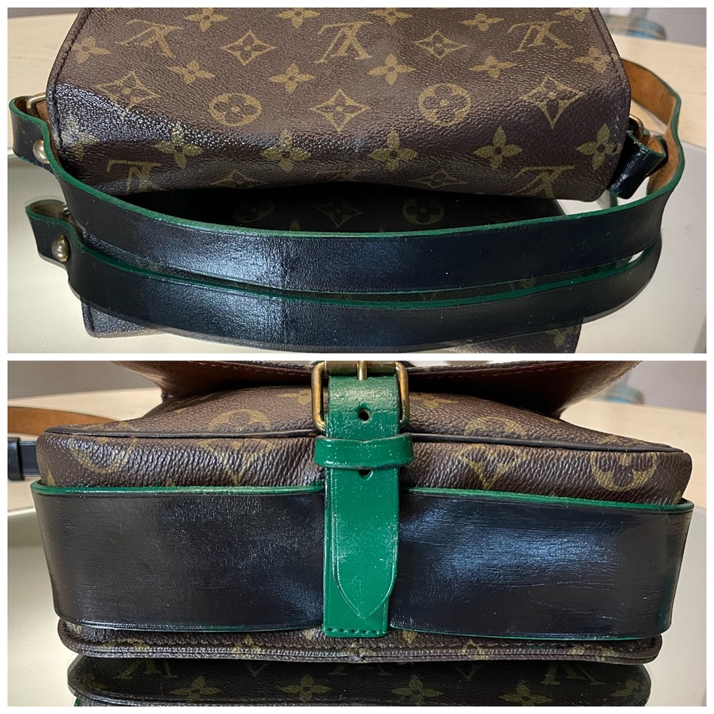 Louis Vuitton Cartouchiere MM Crossbody with COA (painted leather) - Picture 4 of 16
